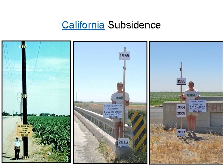 California Subsidence 