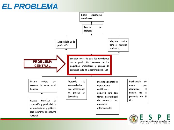 EL PROBLEMA CENTRAL EL PROBLEMA CENTRAL