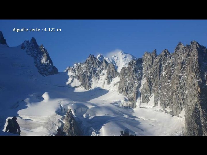 Aiguille verte : 4. 122 m 