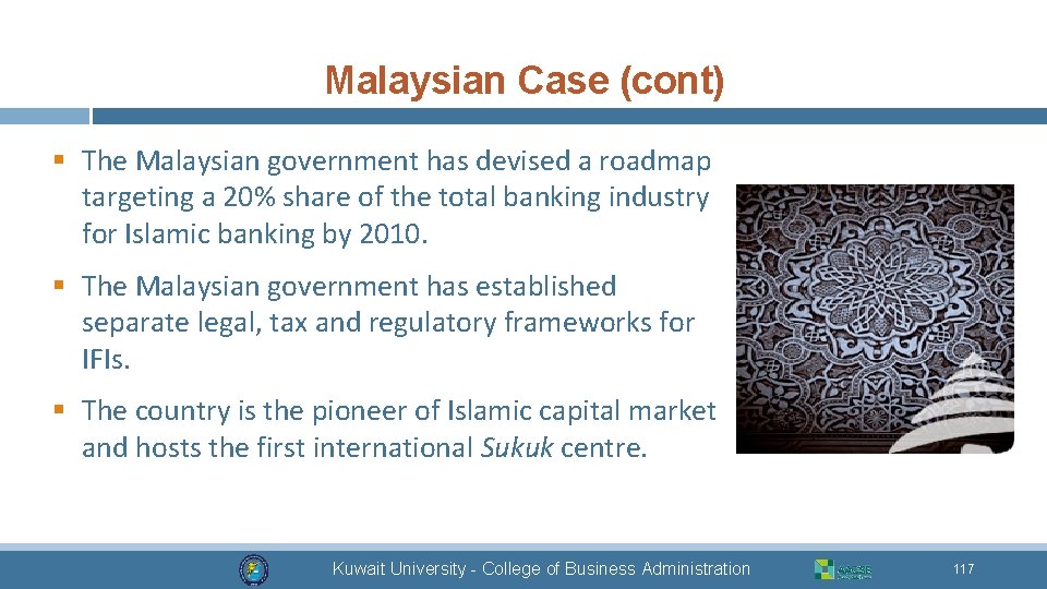 Malaysian Case (cont) § The Malaysian government has devised a roadmap targeting a 20%
