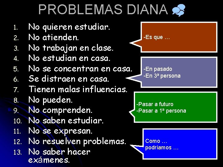 PROBLEMAS DIANA 1. 2. 3. 4. 5. 6. 7. 8. 9. 10. 11. 12.