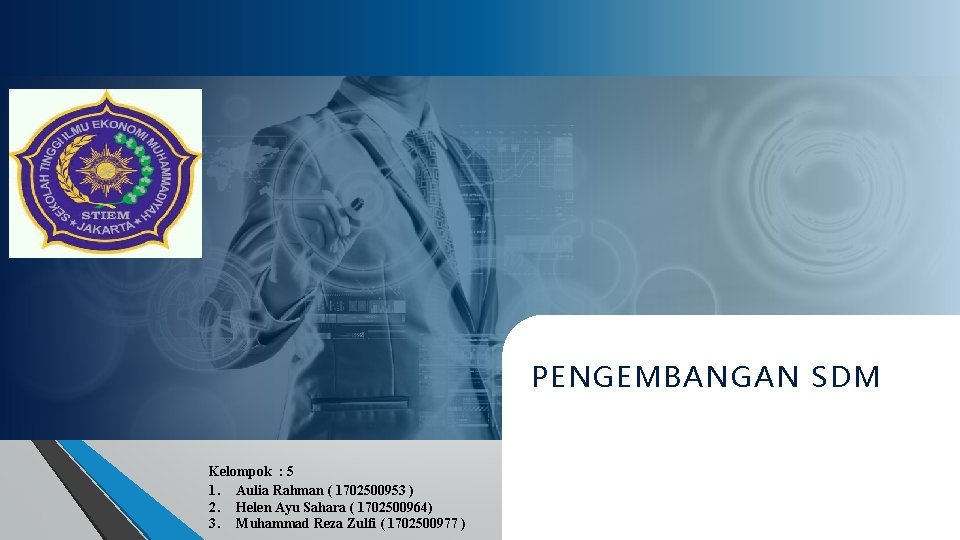 PENGEMBANGAN SDM Kelompok : 5 1. Aulia Rahman ( 1702500953 ) 2. Helen Ayu