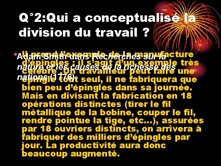 ORGANISATION DU TRAVAIL ET CROISSANCE Lvolution de lorganisation