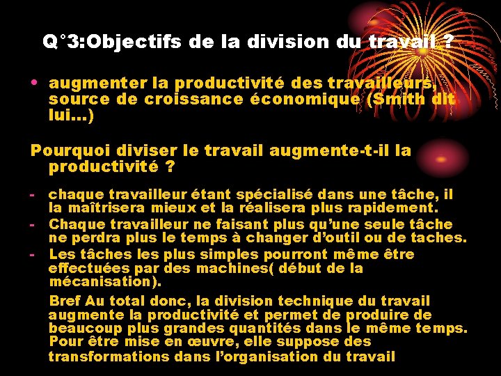 ORGANISATION DU TRAVAIL ET CROISSANCE Lvolution de lorganisation