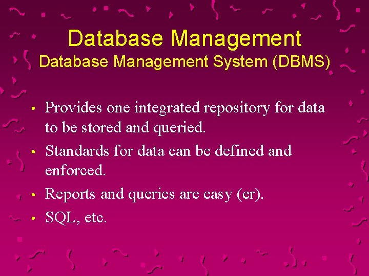 Character Field Record File Database Database Management Character file field record database Whats