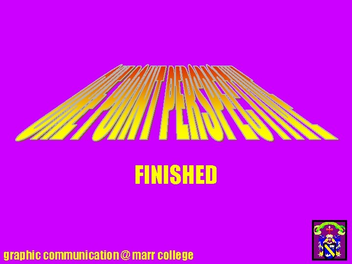 FINISHED graphic communication @ marr college 