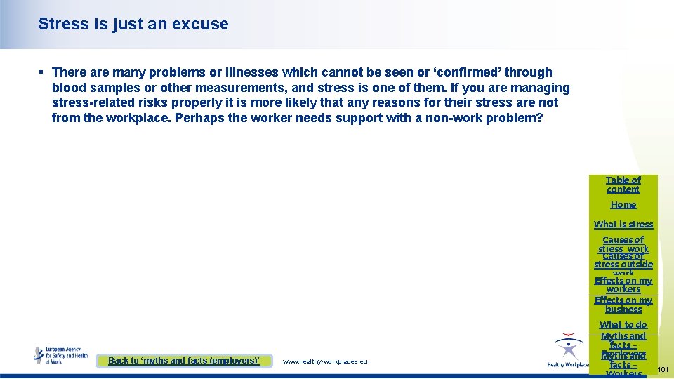 Stress is just an excuse § There are many problems or illnesses which cannot Stress is just an excuse § There are many problems or illnesses which cannot