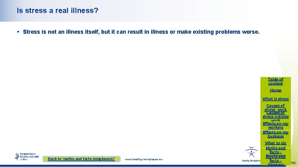 Is stress a real illness? § Stress is not an illness itself, but it