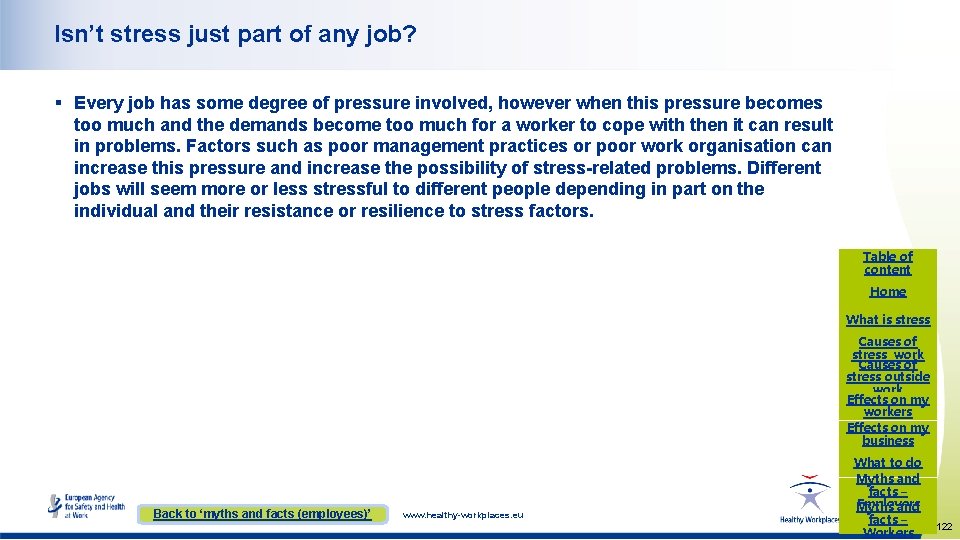 Isn’t stress just part of any job? § Every job has some degree of Isn’t stress just part of any job? § Every job has some degree of