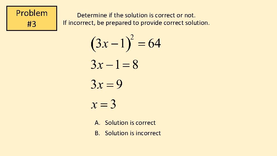 If Problem Warmup Chapter P Review Problem 1 Determine if
