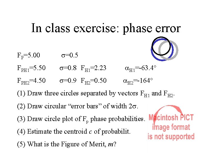 In class exercise: phase error FP=5. 00 =0. 5 FPH 1=5. 50 =0. 8 In class exercise: phase error FP=5. 00 =0. 5 FPH 1=5. 50 =0. 8