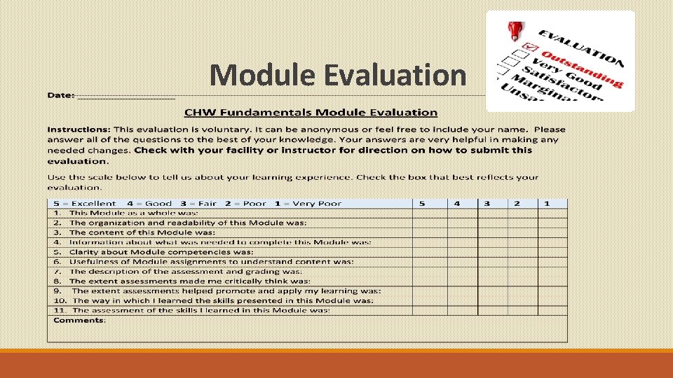 Module Evaluation 