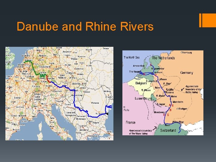 Danube and Rhine Rivers 
