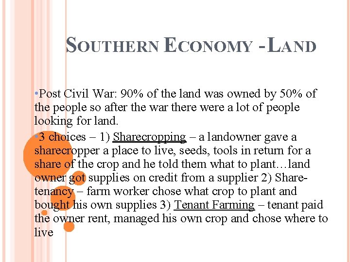 Chapter 8 The Reconstruction Era 1865 1877 Sec
