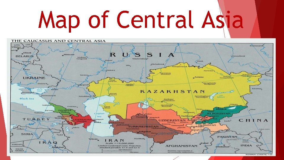 Map of Central Asia 