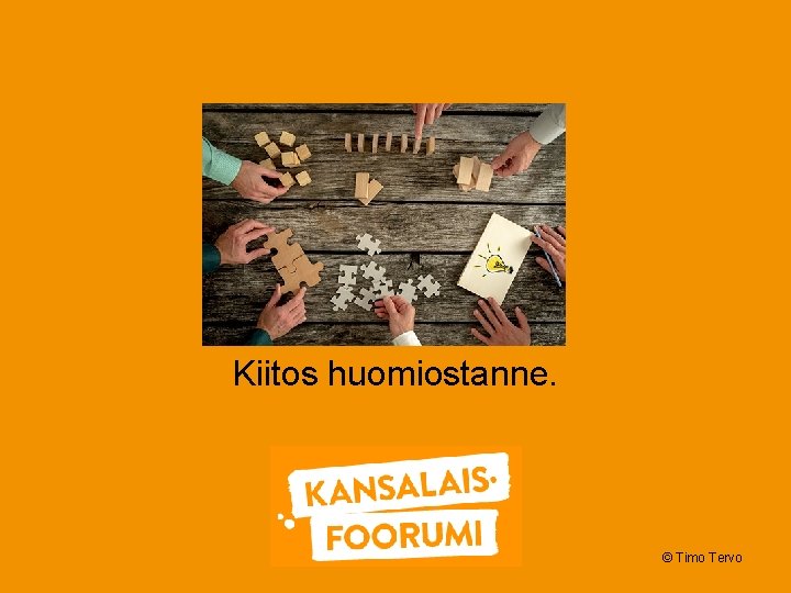 Kiitos huomiostanne. © Timo Tervo 