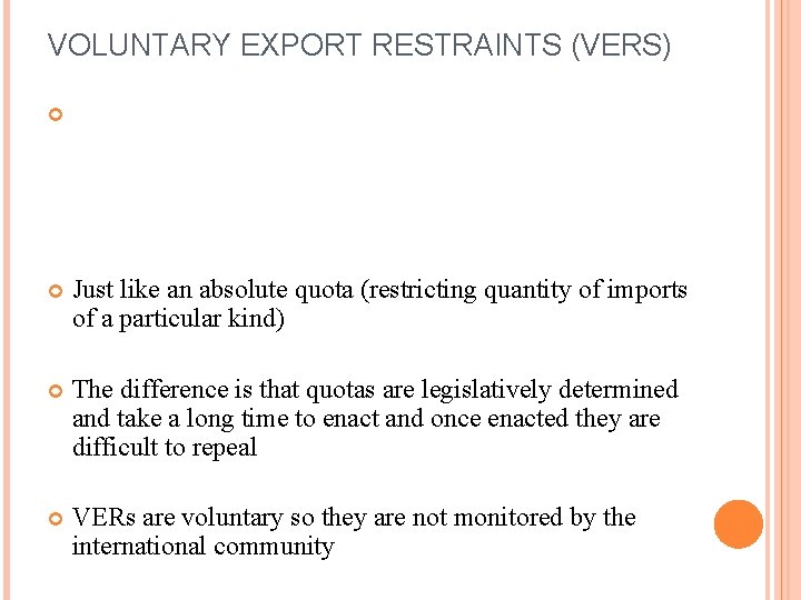 Nontariff Barriers Chapter 4 Daniels Text Nontariff Barriers