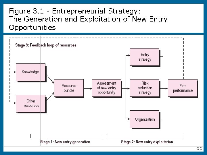 Figure 3. 1 - Entrepreneurial Strategy: The Generation and Exploitation of New Entry Opportunities