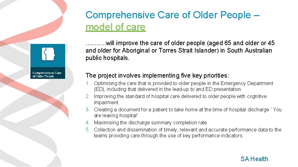 Comprehensive Care of Older People in Country Health