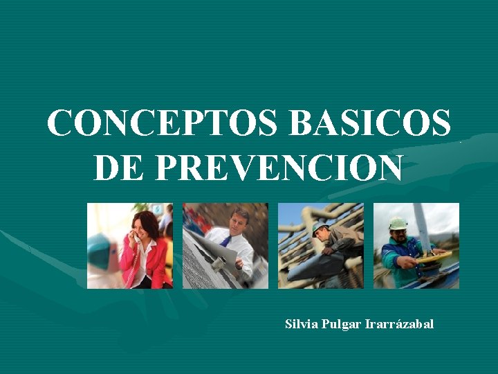 CONCEPTOS BASICOS DE PREVENCION Silvia Pulgar Irarrázabal 