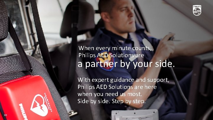 When every minute counts, Philips AED Solutions are a partner by your side. With