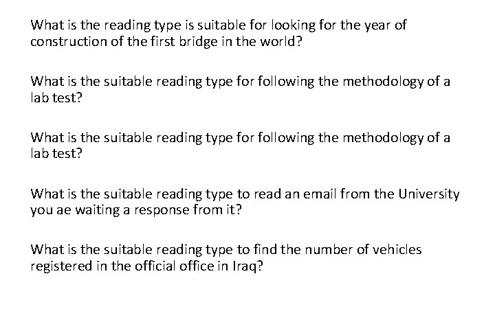 What is the reading type is suitable for looking for the year of construction