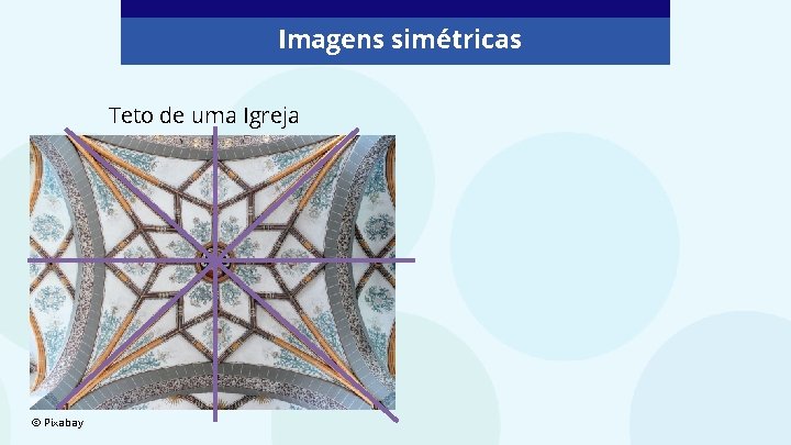 Imagens simétricas Teto de uma Igreja © Pixabay 