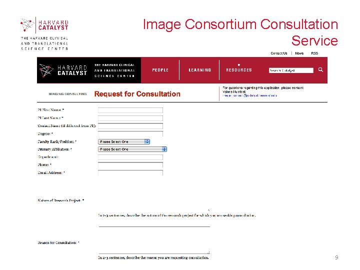 Image Consortium Consultation Service 9 