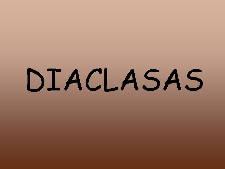 DIACLASAS 