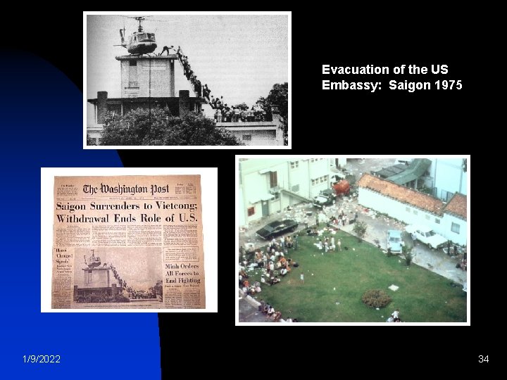 Evacuation of the US Embassy: Saigon 1975 1/9/2022 34 