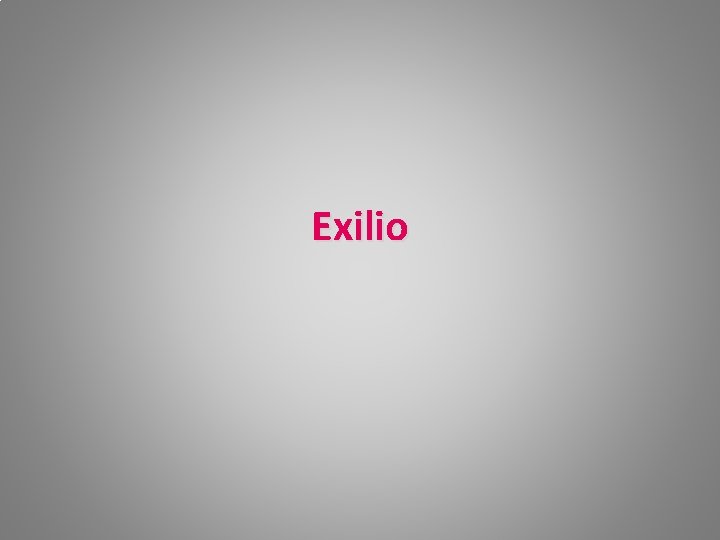 Exilio 