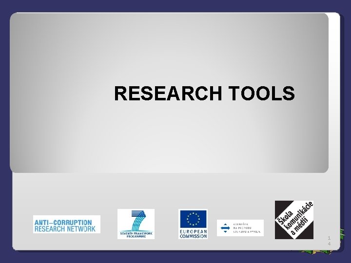 RESEARCH TOOLS 1 4 