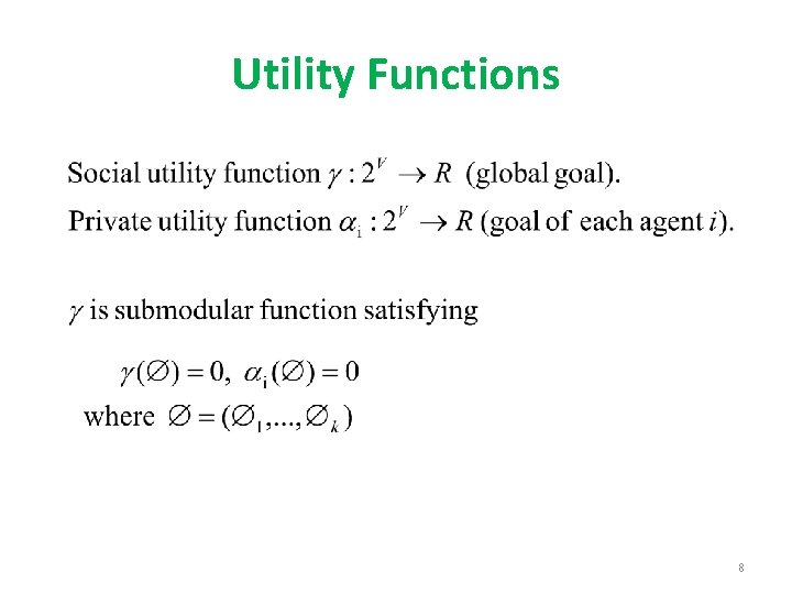Utility Functions 8 