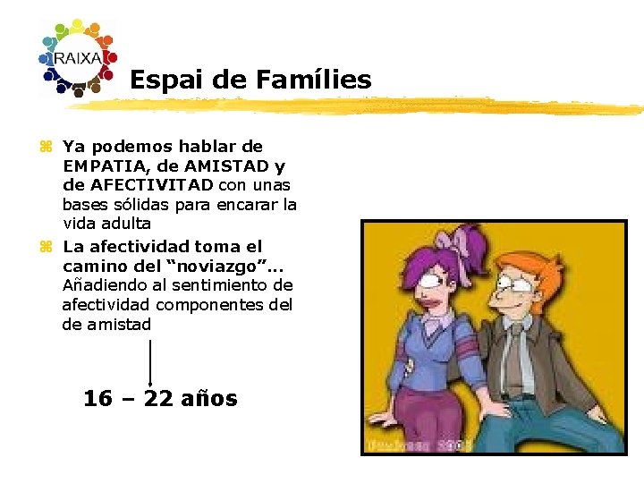 Espai de Famílies z Ya podemos hablar de EMPATIA, de AMISTAD y de AFECTIVITAD