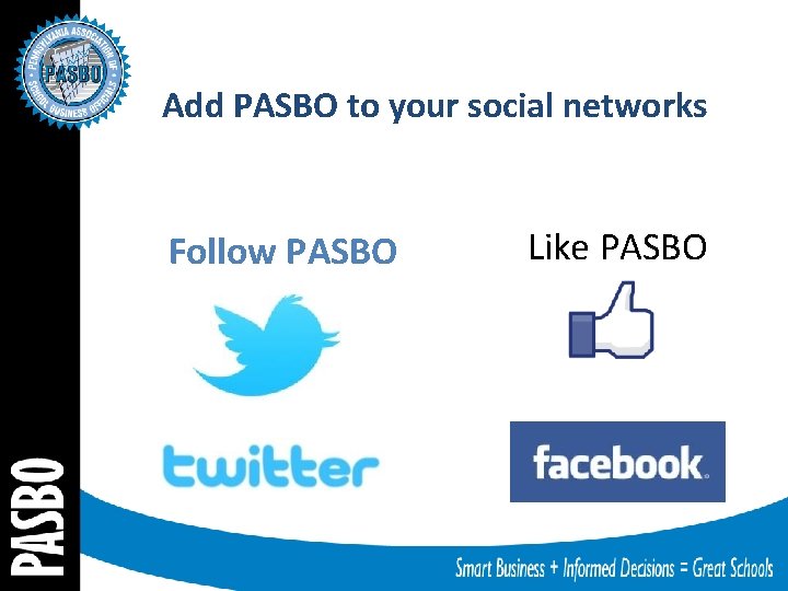 Add PASBO to your social networks Follow PASBO Like PASBO 