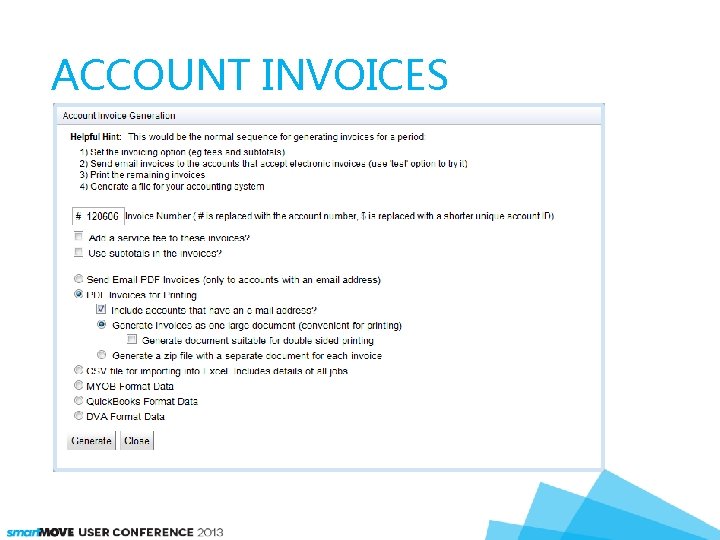 ACCOUNT INVOICES 