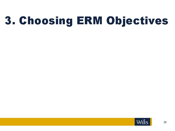 3. Choosing ERM Objectives 34 