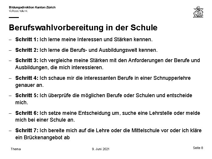 Berufswahlvorbereitung in der Schule – Schritt 1: Ich lerne meine Interessen und Stärken kennen.