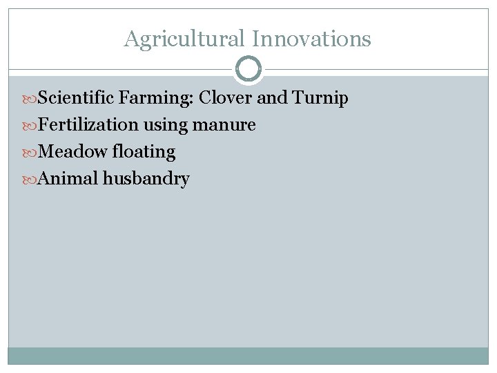 Agricultural Innovations Scientific Farming: Clover and Turnip Fertilization using manure Meadow floating Animal husbandry