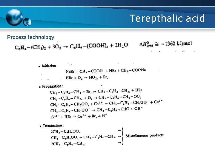 Terepthalic acid Process technology 