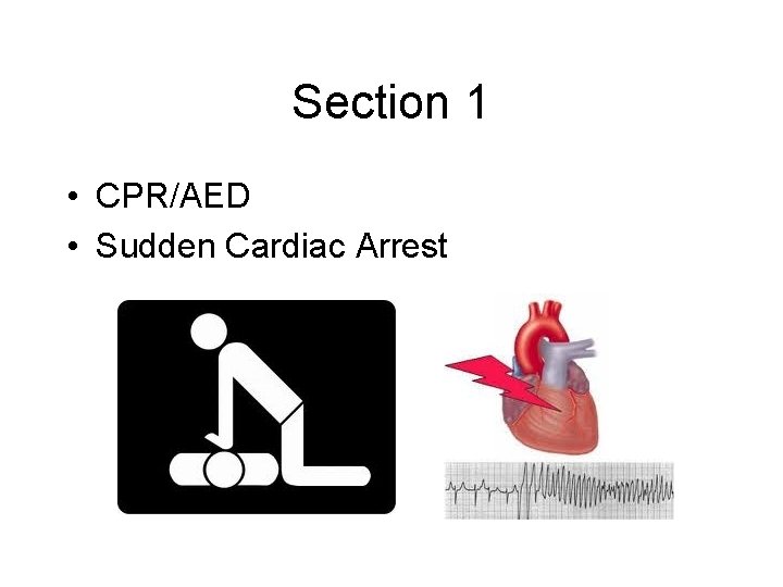 Section 1 • CPR/AED • Sudden Cardiac Arrest 