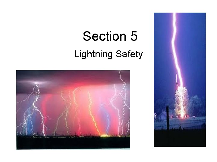 Section 5 Lightning Safety 