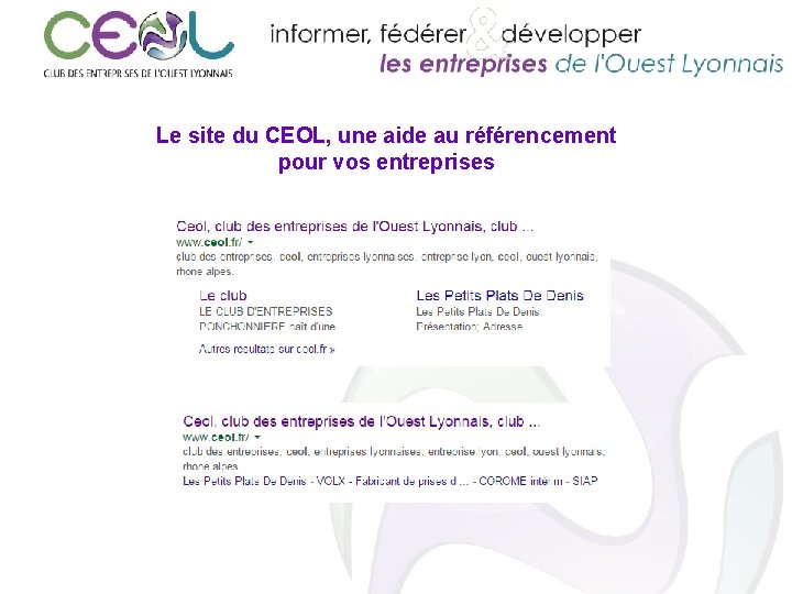 Le site du CEOL, une aide au référencement pour vos entreprises 