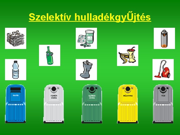 Szelektív hulladékgyŰjtés 