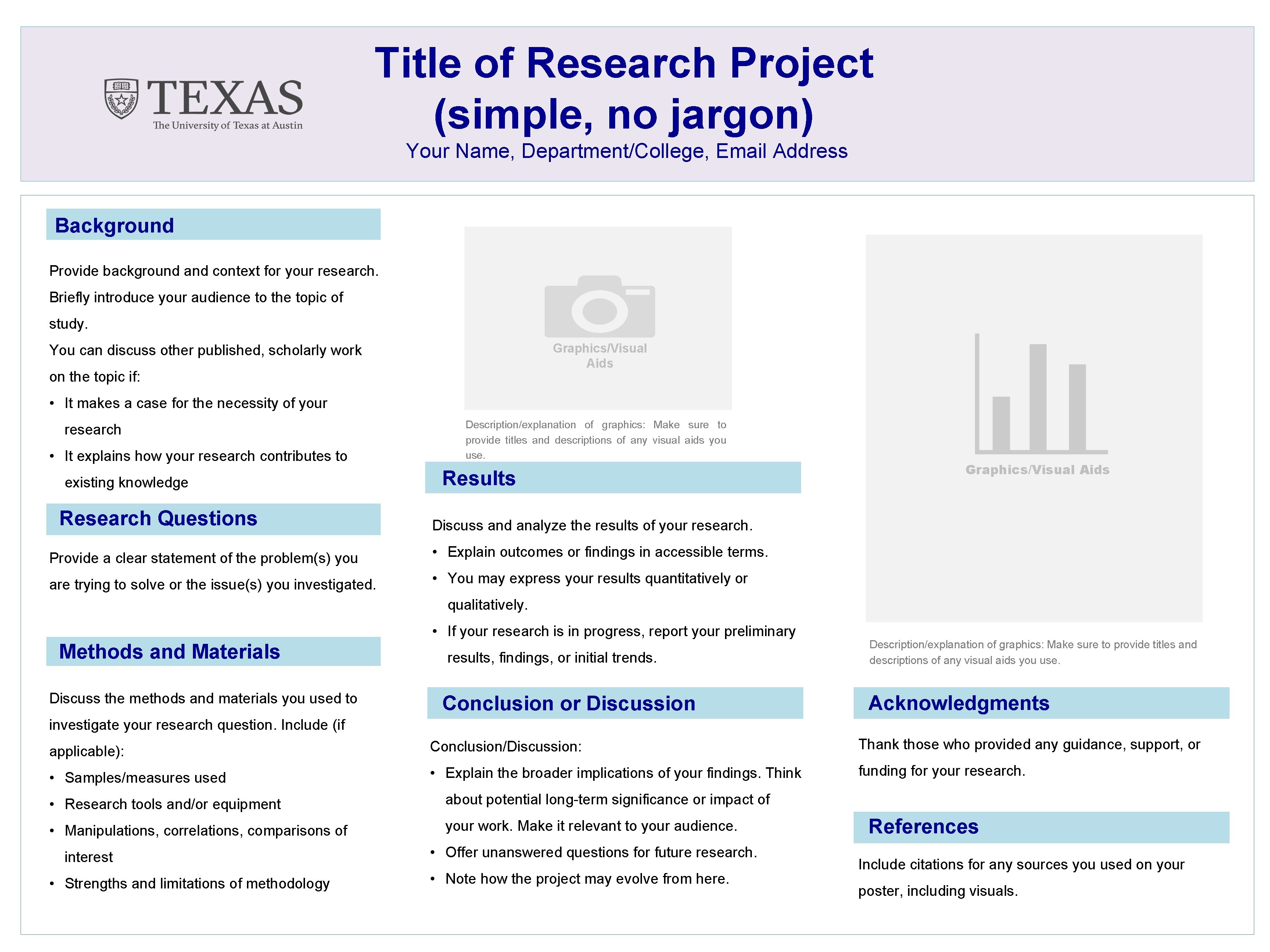 Title of Research Project (simple, no jargon) Your Name, Department/College, Email Address Background Provide