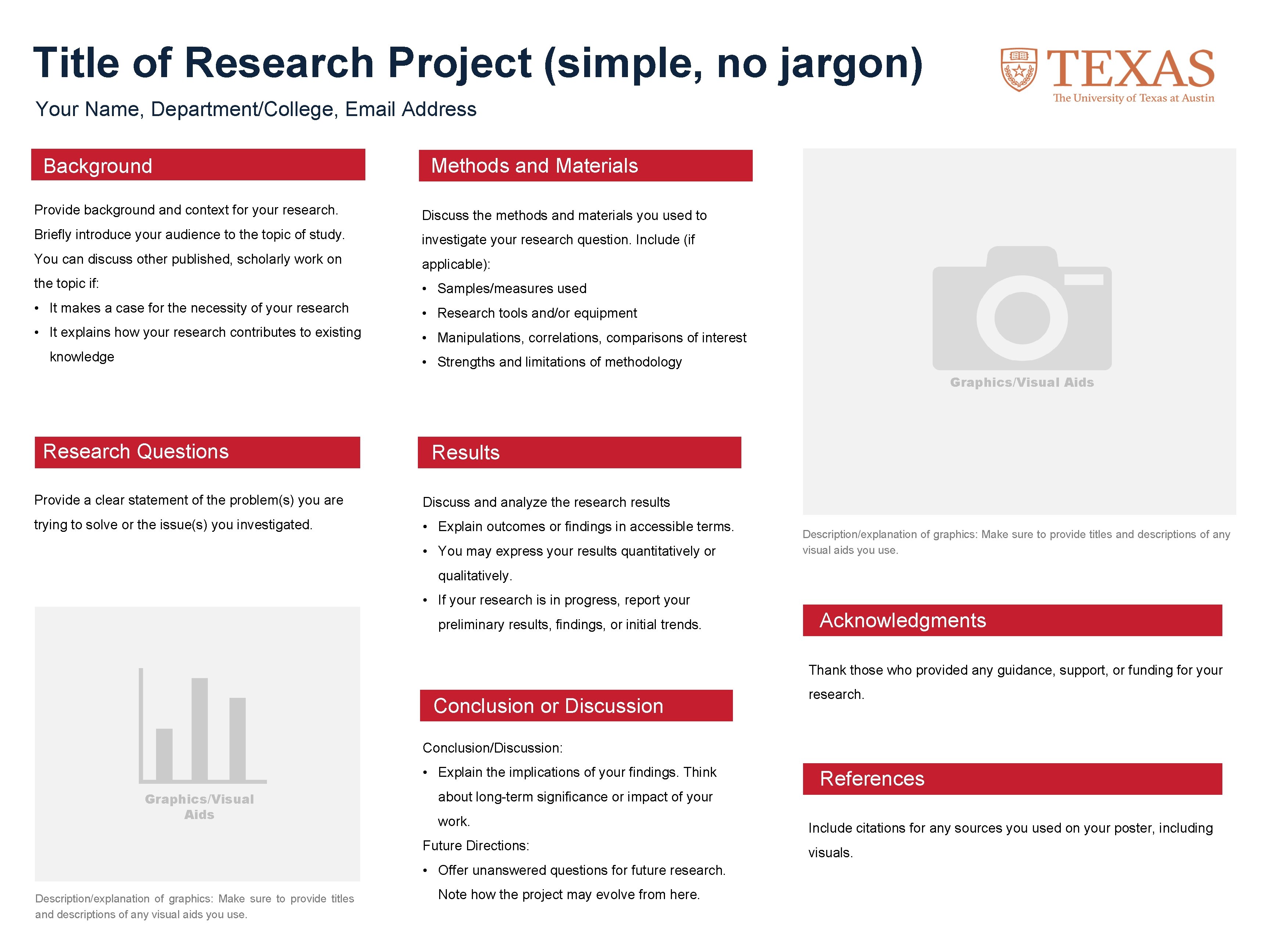 Title of Research Project (simple, no jargon) Your Name, Department/College, Email Address Background Methods