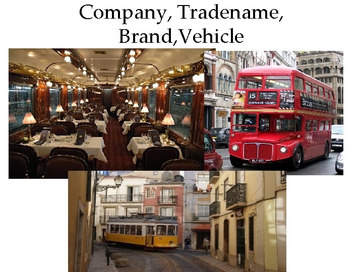 Company, Tradename, Brand, Vehicle 