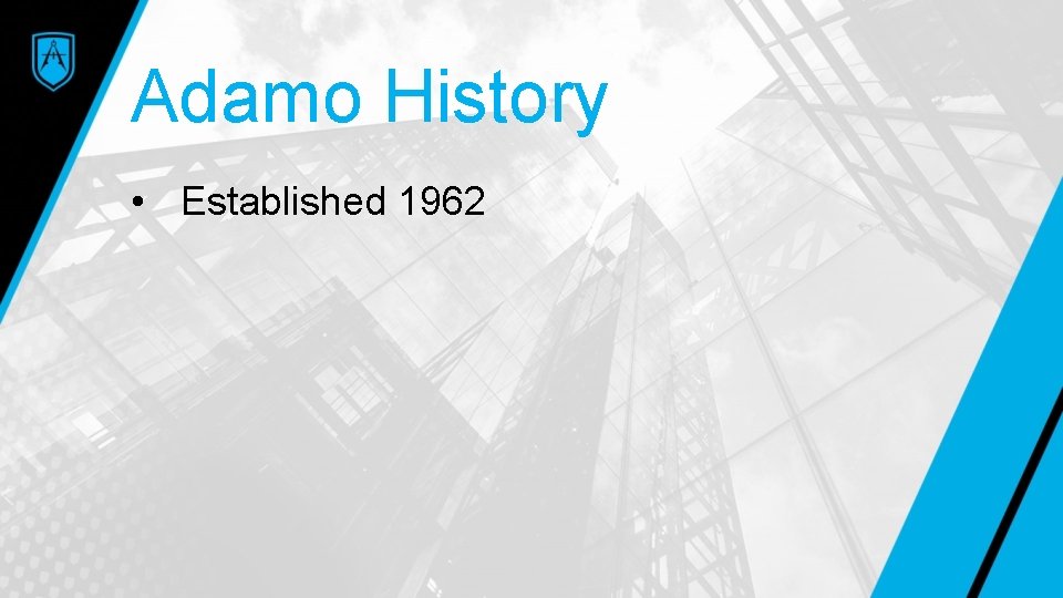 Adamo History • Established 1962 