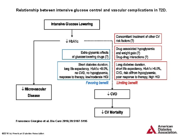 Relationship between intensive glucose control and vascular complications in T 2 D. Francesco Giorgino