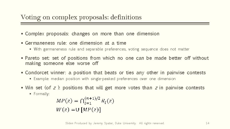 Voting on complex proposals: definitions § Complex proposals: changes on more than one dimension